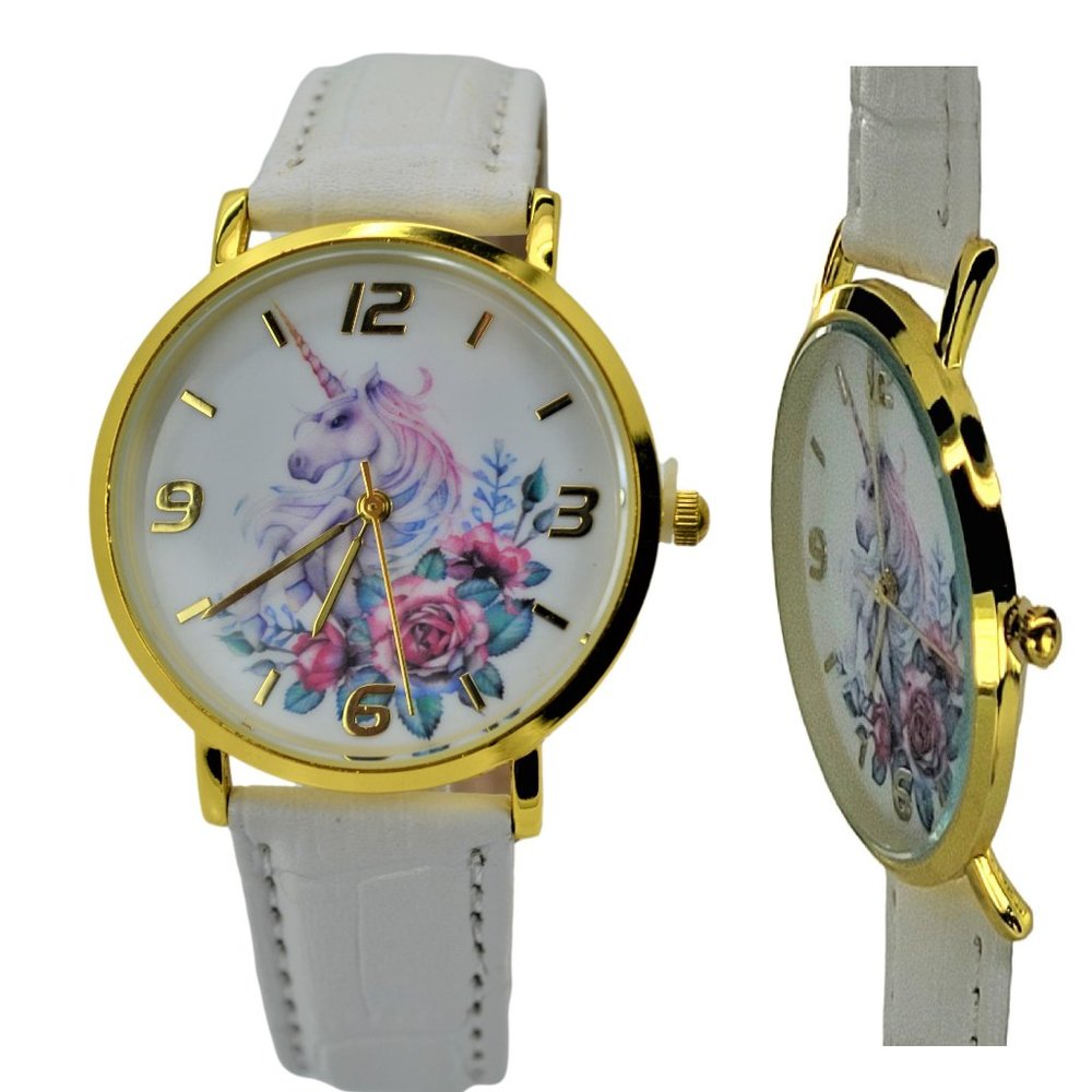 Women's Fashion Unicorn Lucky Gift Watch, 6.5mm Ultra-Thin .